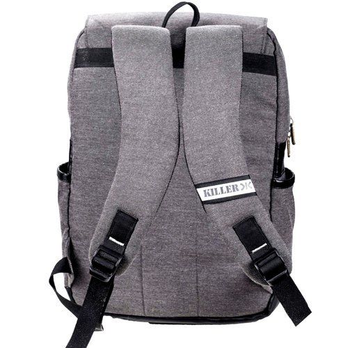 Mulicolor Grey Polyester Laptop Backpack