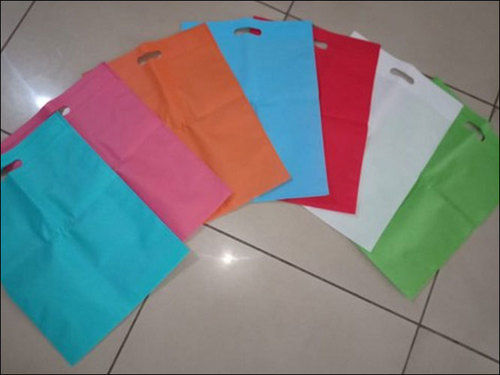 With Handle Plain D Cut Non Woven Carry Bags