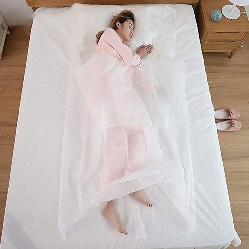 Plain Dyed Soft And Clean Disposable Sleeping Bag For Hospital Hotel Travel And Business