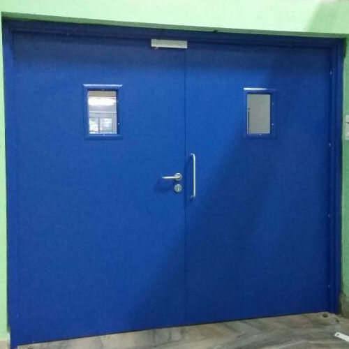 Blue Fire Safety Door