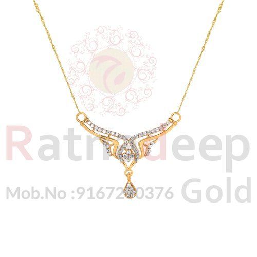 Golden Gold Yellow Mangalsutra Pendant