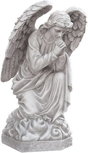 Intricate Carved Stone Angel Statue -  Different Sizes , Elegant Design for Contemporary Home and Garden Decor