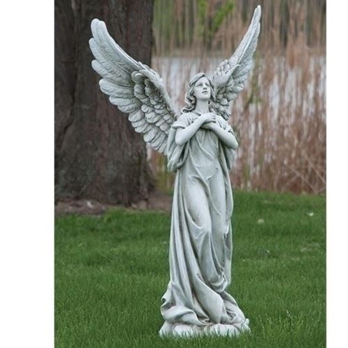 Angel Stone Statue - Intricate Carving Design, Elegant Look with Optimum Finish for Home and Garden Decor