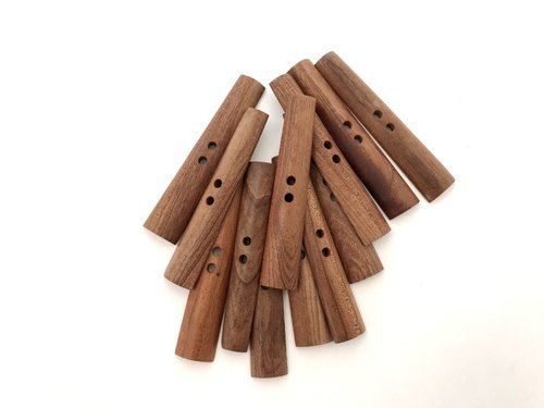 Natural Wooden Stick Buttons Size: 61/11/9 Mm