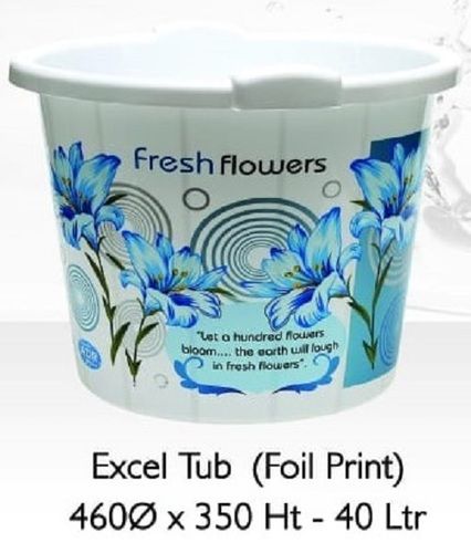 Printed Design Plastic Tub