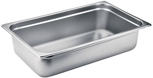 Silver Stainless Steel Gastronorm Pan (1/1 X 200Mm, 304 Ss 18/8, 0.8Mm)