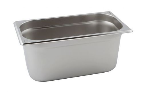 Stainless Steel Gastronorm Pan (1/3 X 65Mm, 304 Ss 18/8, 0.8 Mm) Application: Commercial Use