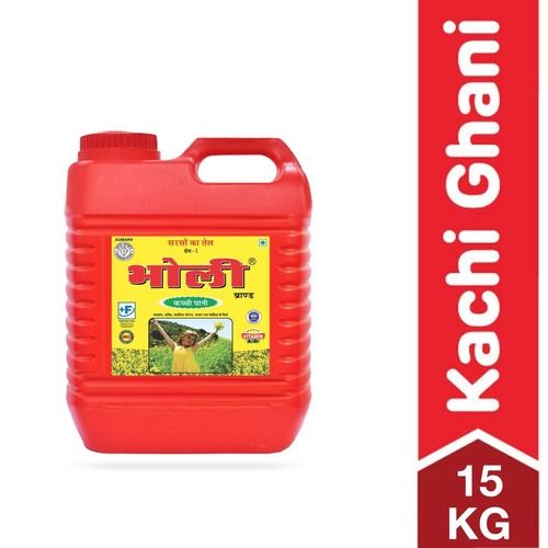 Bholi Brand Kachi Ghani Mustard Oil 15 Kgs Jar