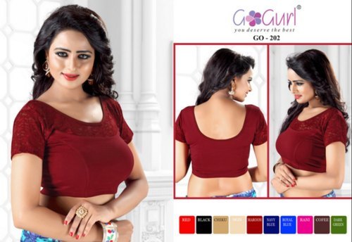 All Go 202 Shimmer Lycra Blouses