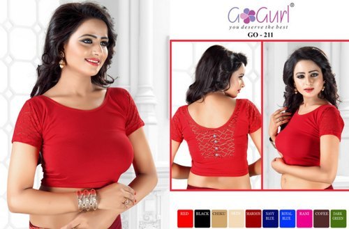 GO 211 Shimmer Lycra Blouses - Custom Size, All Colors | Superior Durability, Anti-Wrinkle, Breathable, Color Fastness, Smooth Finish