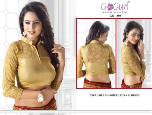 GO 309 Shimmer Lycra Blouses - Custom Sizes, All Colors | Superior Durability, Anti-Wrinkle, Breathable, Color Fastness