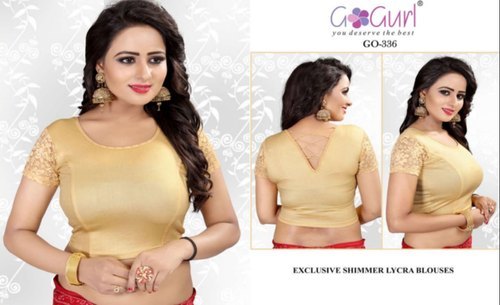GO 334 Shimmer Lycra Blouses - Superior Quality, Long Lasting Durability | Custom Patterns, Anti-Wrinkle, Breathable, All-Season Wear