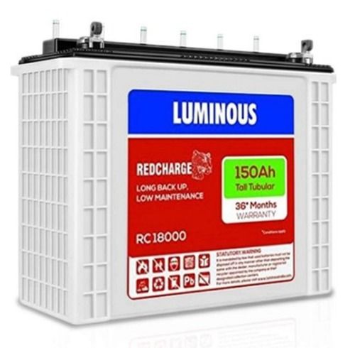 Luminous Tall Tubular 150Ah Battery Rc18000 Battery Capacity: <150Ah