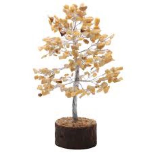 Multicolor Natural Polished Decorative Stone Tree