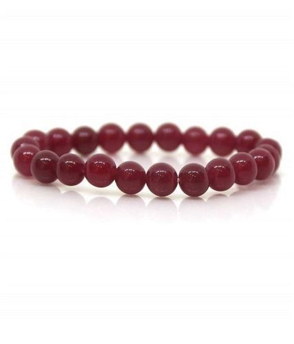 Natural Ruby Jade Agate Bracelet