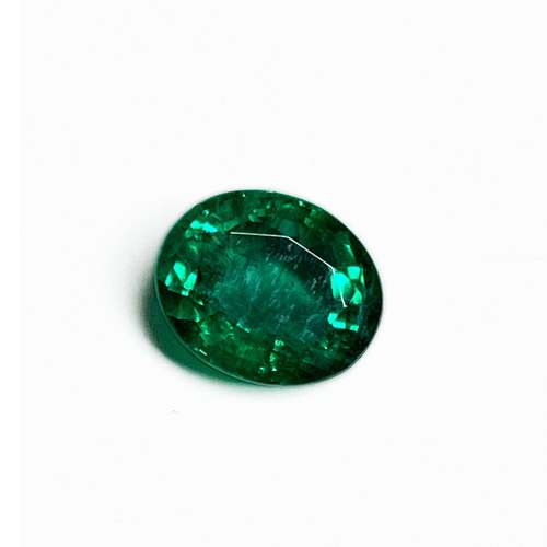 Natural Zambian Emerald Oval Shaped Gemstone