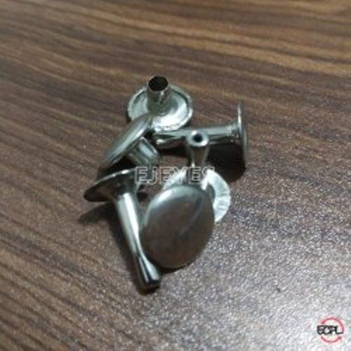 Steel 12mm Top Bottom Rivets Nickel