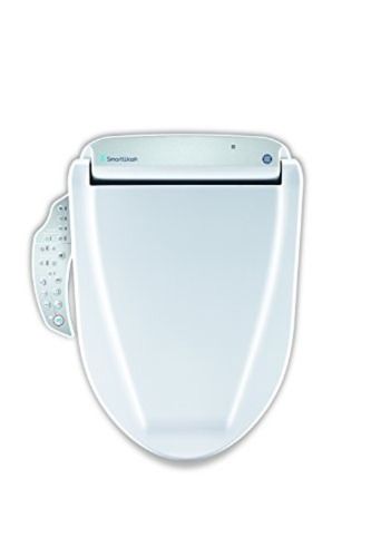 White Smartwash Ease Circular Electronic Bidet Seat Set (White)