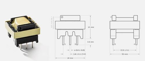 6 Pin Horizontal Ferrite Transformer Usage: Industrial