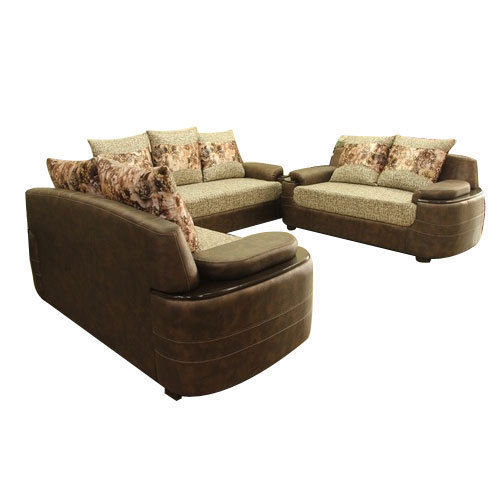 Brown 7 Seater Rexine Sofa