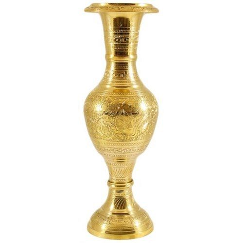 Luxury Brass Crystal Flower Vase