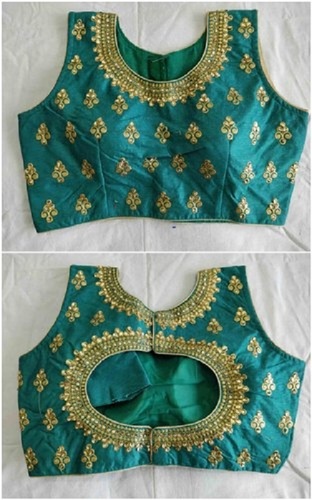 All Designer Pink Color Embroidered Blouse With Work