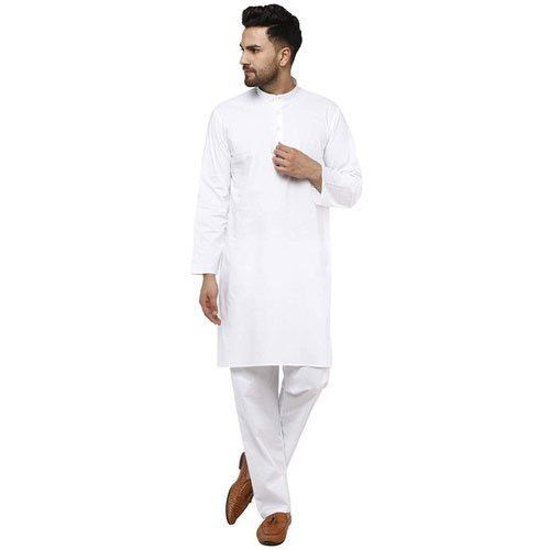 All Mens White Cotton Kurta Pajama