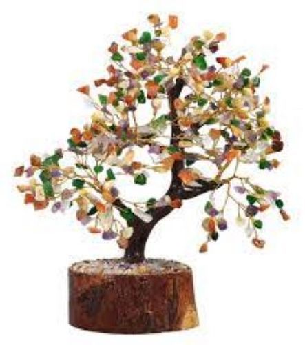 Multicolour Natural Agate Stone Tree