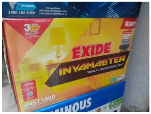 Zero Maintenance Exide Inverter Battery Nominal Voltage: 12 Volt (V)