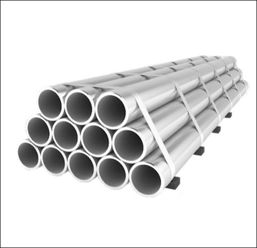 Silver 4 Inch Carbon Steel Construction Pipe