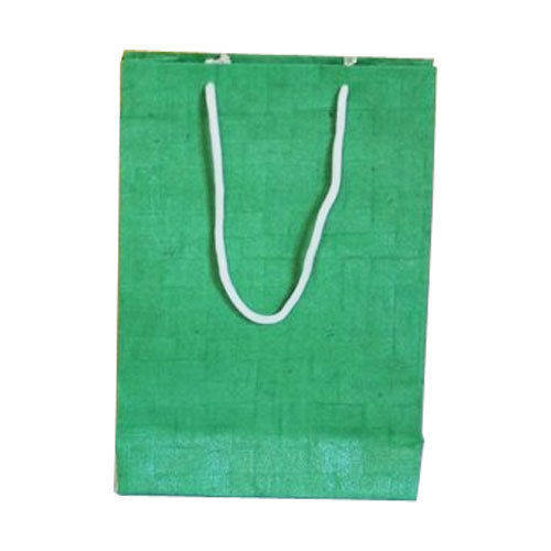 Microwaveable Green Color Handmade Paper Bags