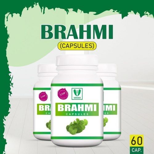 Herbal Memory Booster Brahmi Capsule - 60 Capsules | Enhances Memory Power, Calms Mind, Increases Focus, Relieves Tension & Stress