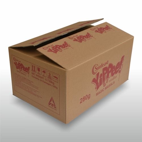 Brown 15 Kilogram Capacity Kraft Paper Corrugated Shipping Boxes