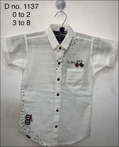 Casual Wear Kids Half Sleeves Shirt Gender: Boys