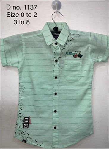 Kids Half Sleeves Designer Linen Shirt Gender: Boys