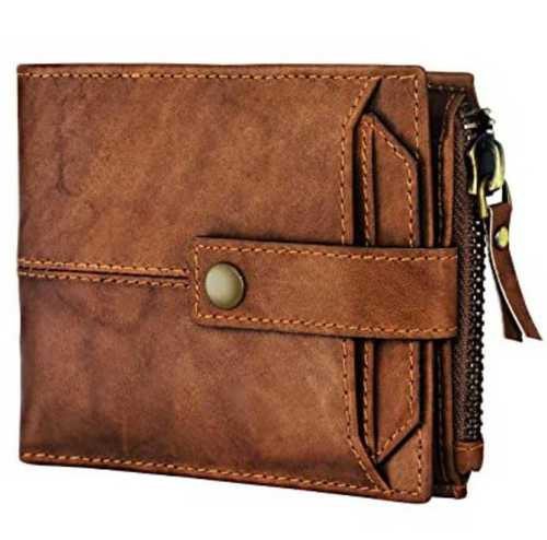 Brown Pu Leather Leather Wallet