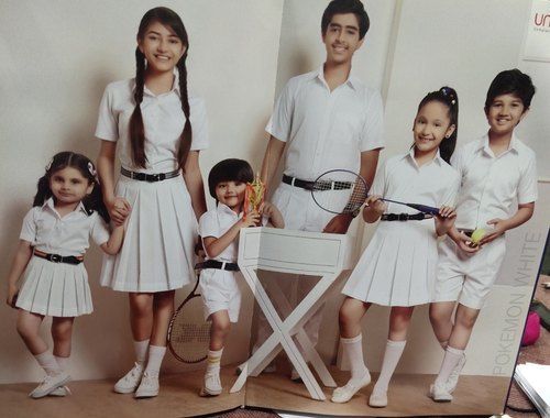 White Color All Size School Uniforms