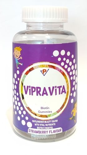 Vaishali Pharma Vipravita Biotin Gummies Strawberry Flavor -30 Gummies. Ingredients: Ingredients: Corn Syrup