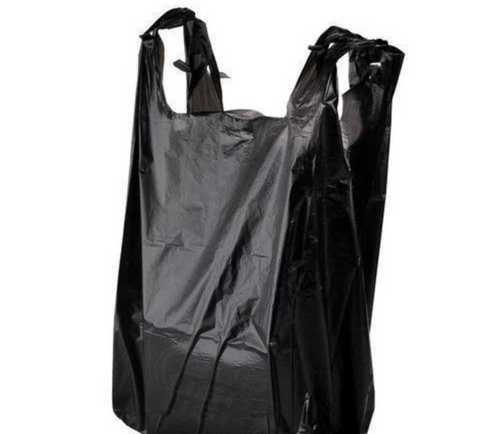 Black Plastic Carry Bag