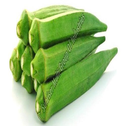 Fresh Green Lady Finger - Nutrient-Dense Vegetable with 17% Saturated Fat, 22% Protein & 4% Dietary Fiber | Farm-Fresh, Natural Taste, Food Grade for Cooking & Consumption