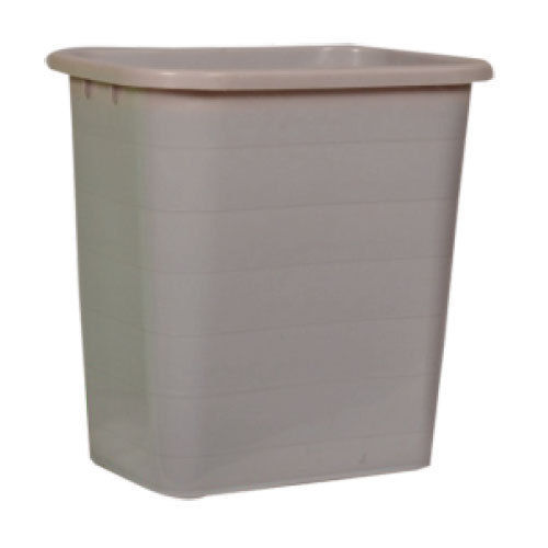 Grey Rectangle Shape Plastic Dustbin