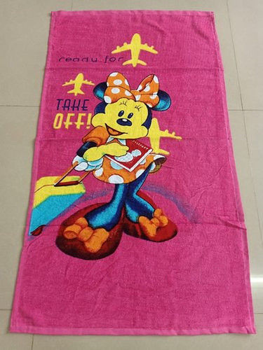 Cartoon Printed Cotton Towel Age Group: Children