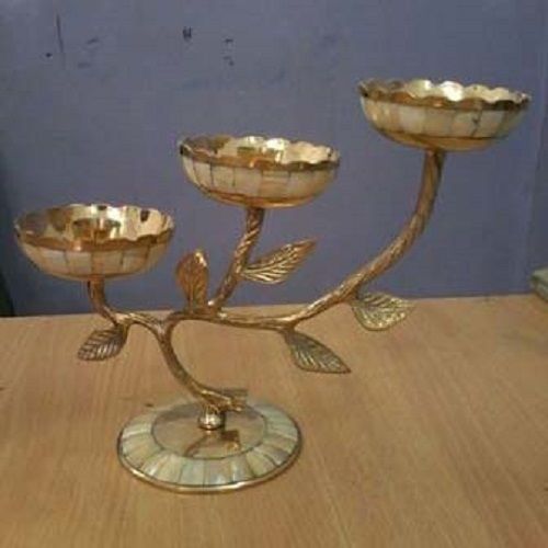 Designer Brass Candle Stand