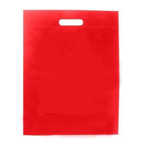  लाल गैर बुना हुआ डी कट बैग 