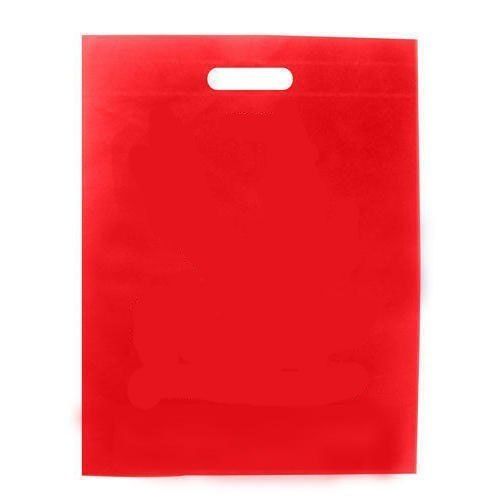 Red Non Woven D Cut Bag Bag Size: 12X16 Inch