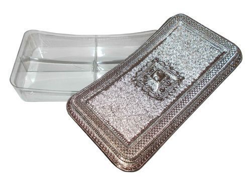 Royal Design Silver Plastic Dry Fruit Box For Gift