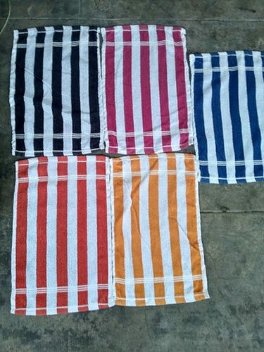 Multicolor Striped Cotton Hand Towel