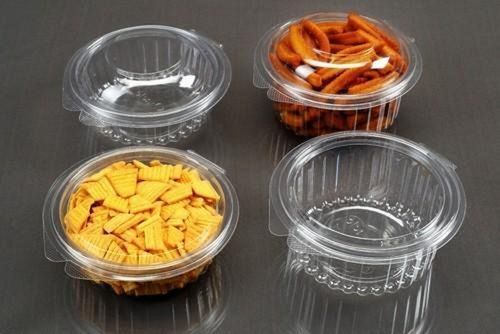 Disposable Pet Plastic Food Packing Hinged Containers Application: Retail