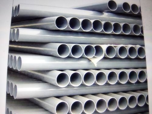 Heavy Duty PVC Pipes - Round Shape, Non-Polished White Finish | Durable for Manufacturing and Construction Applications