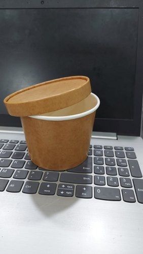 Plain Brown Disposable Paper Container